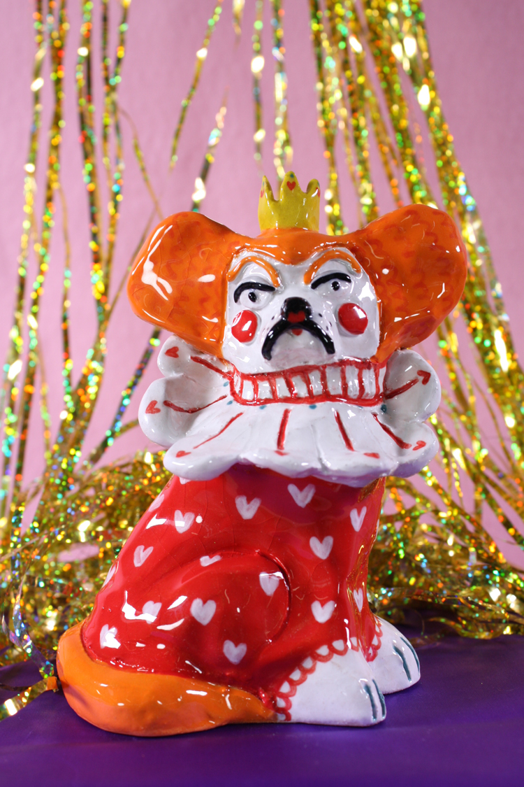 Staffordshire dog ceramics by Naomi Anderson-Subryan