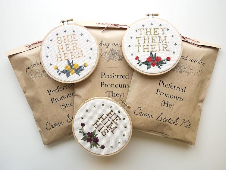 Cross stitch kit by Junebug and Darlin