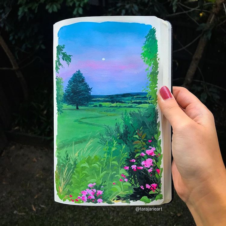 Sketchbook painting by Tara Jane