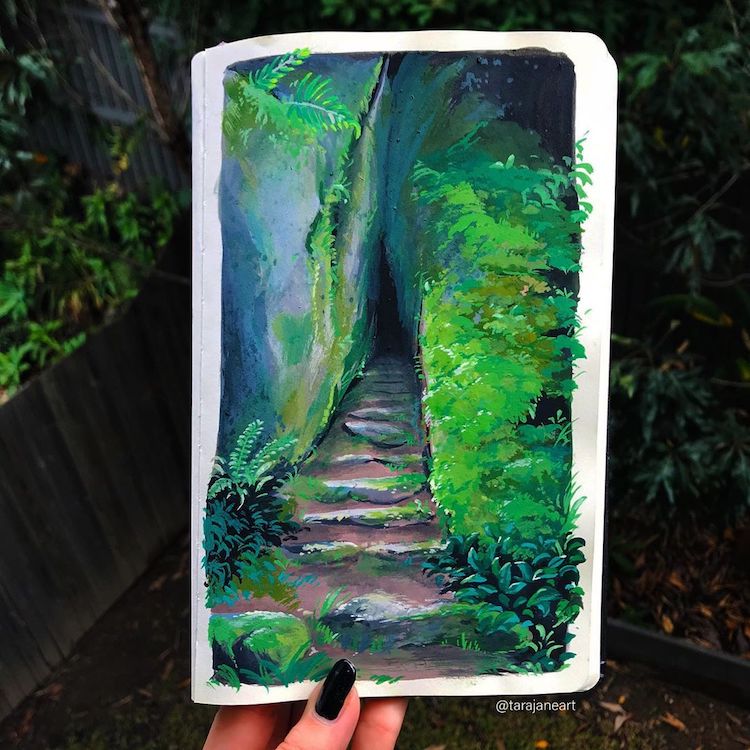 Sketchbook painting by Tara Jane