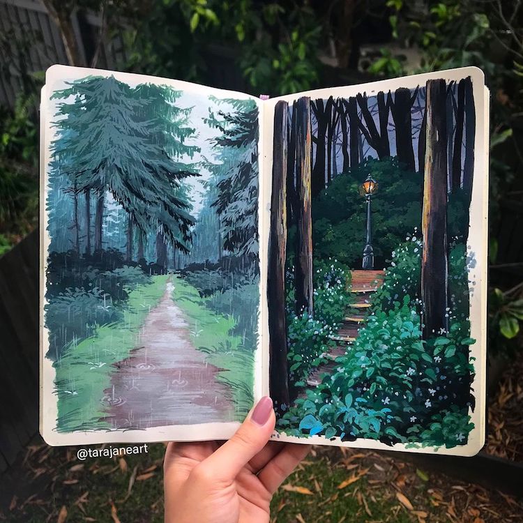 Sketchbook art by Tara Jane