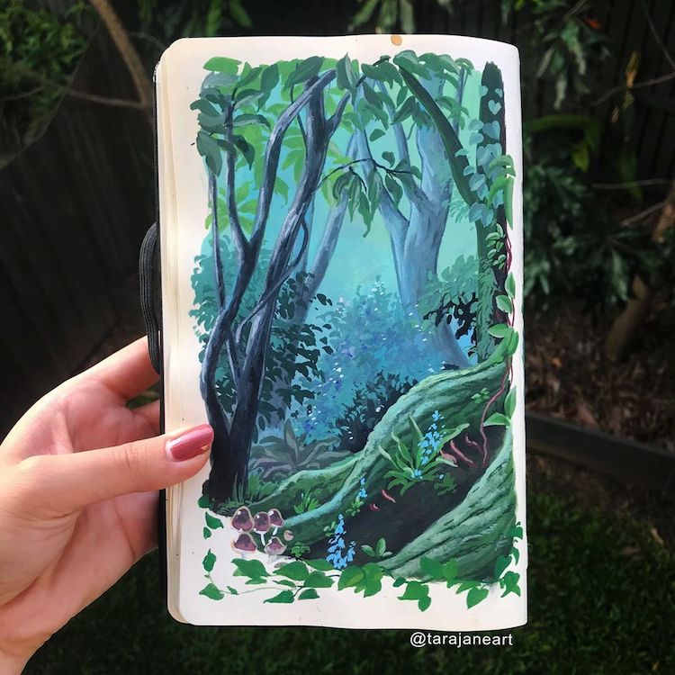 Sketchbook art by Tara Jane