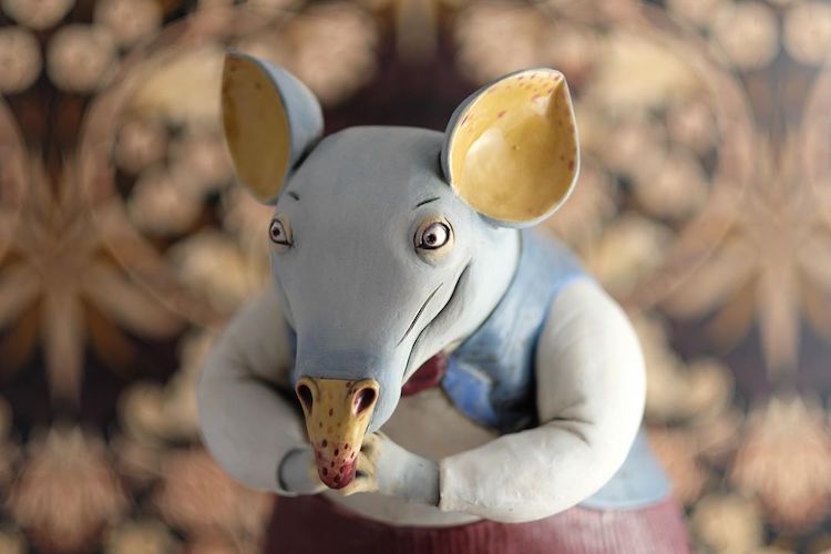 Ceramic animal sculptures by Nastia Calaca