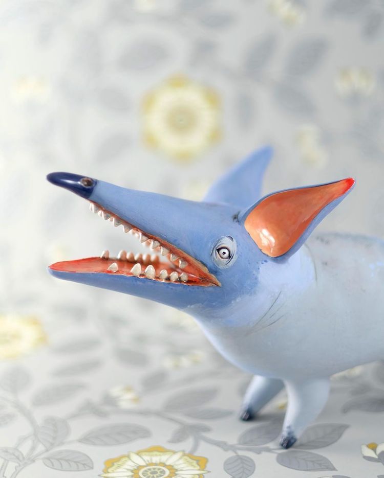 Ceramic characters by Nastia Calaca