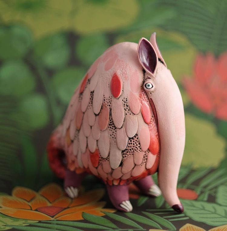 Ceramic characters by Nastia Calaca