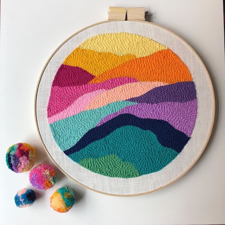 Punch Needle Embroidery by Punch Needle Embroidery by The Nuanua