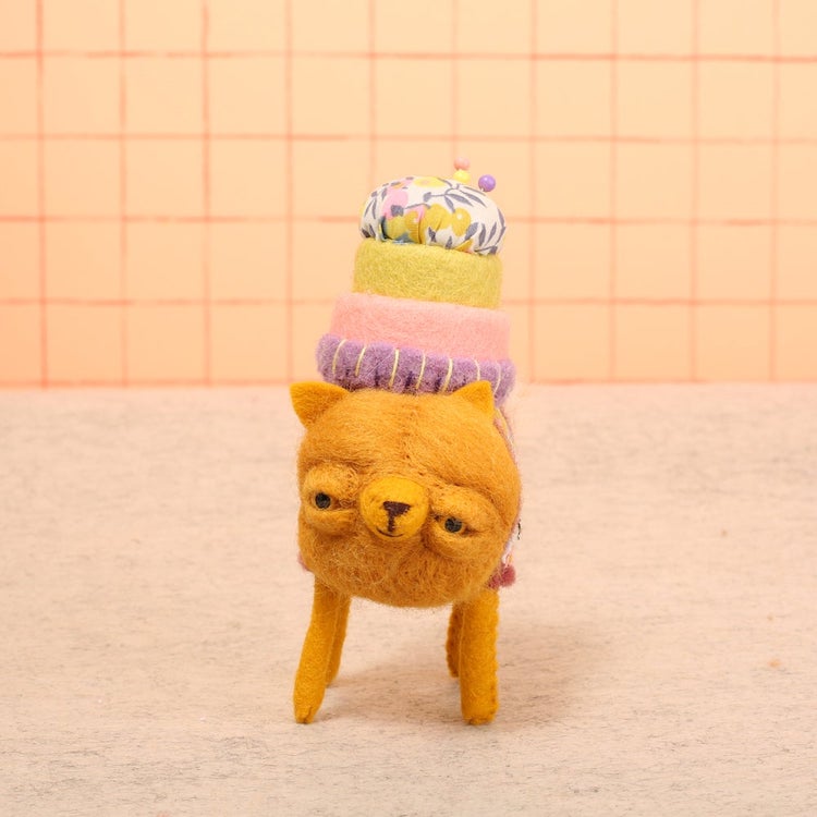 Cute dog pincushion by Cat Rabbit 