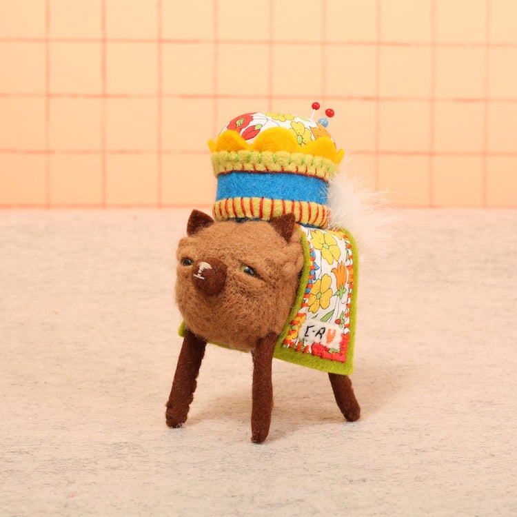Cute dog pincushion by Cat Rabbit