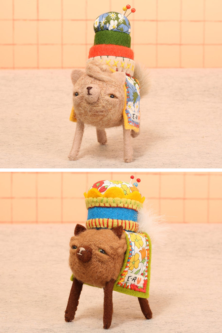 Cute dog pincushion by Cat Rabbit 