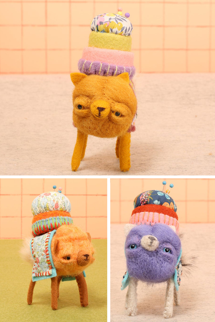 Cute dog pincushion by Cat Rabbit 