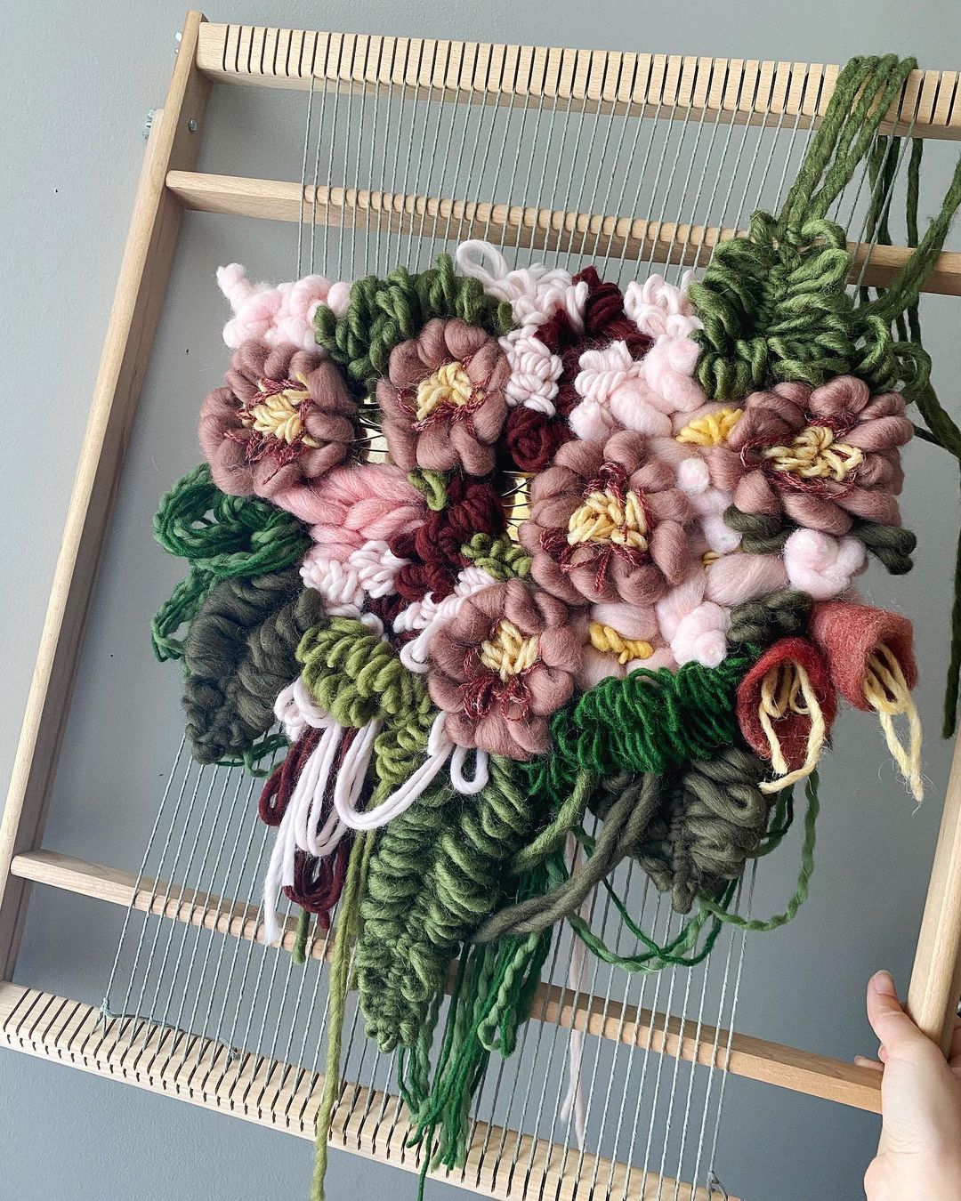 Floral wall hangings by Alyssa Ki