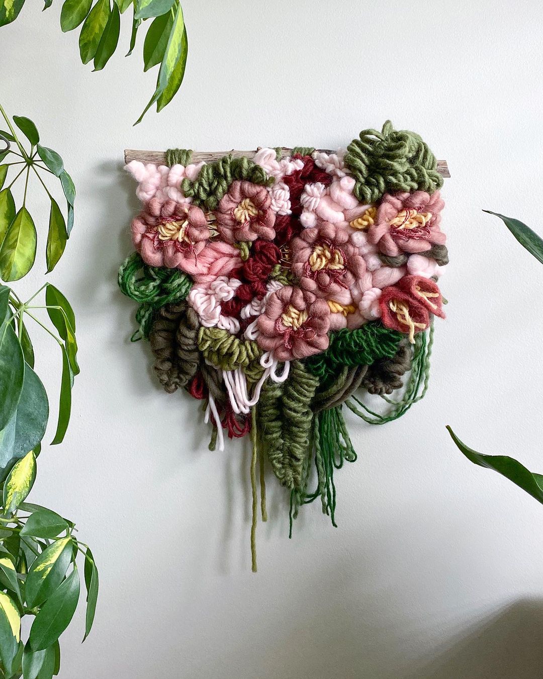 Floral wall hangings by Alyssa Ki