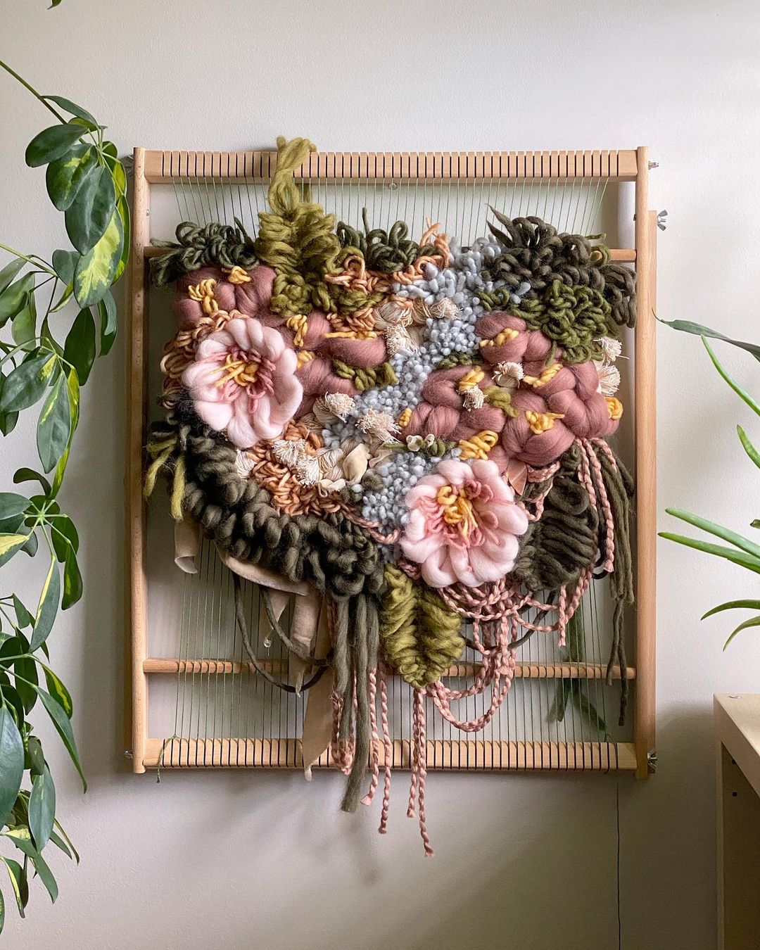 Floral wall hangings by Alyssa Ki