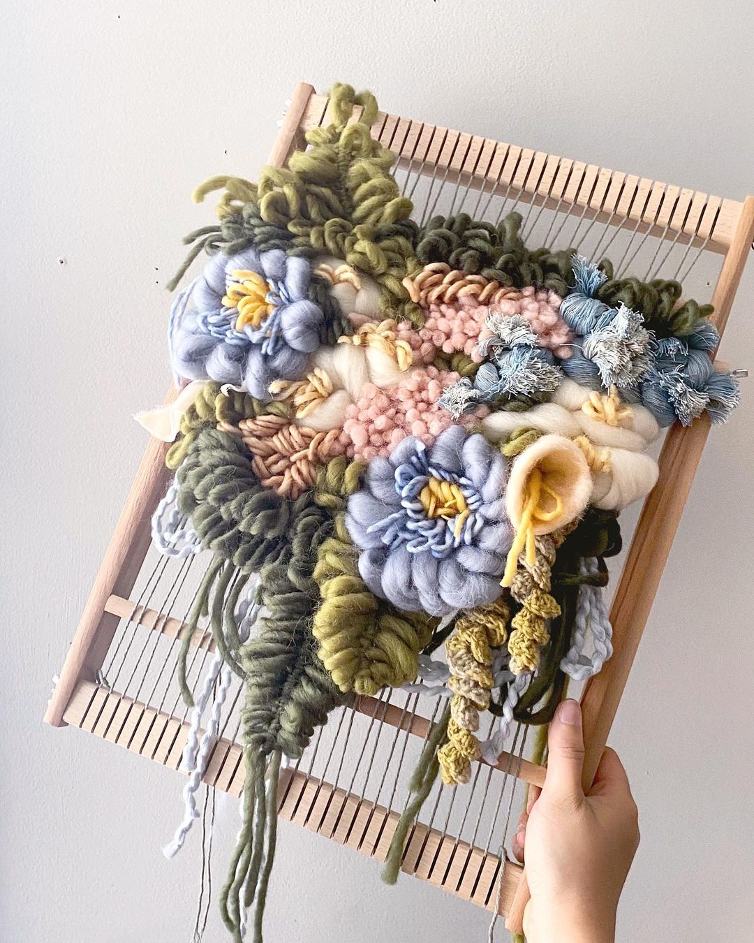 Floral wall hangings by Alyssa Ki