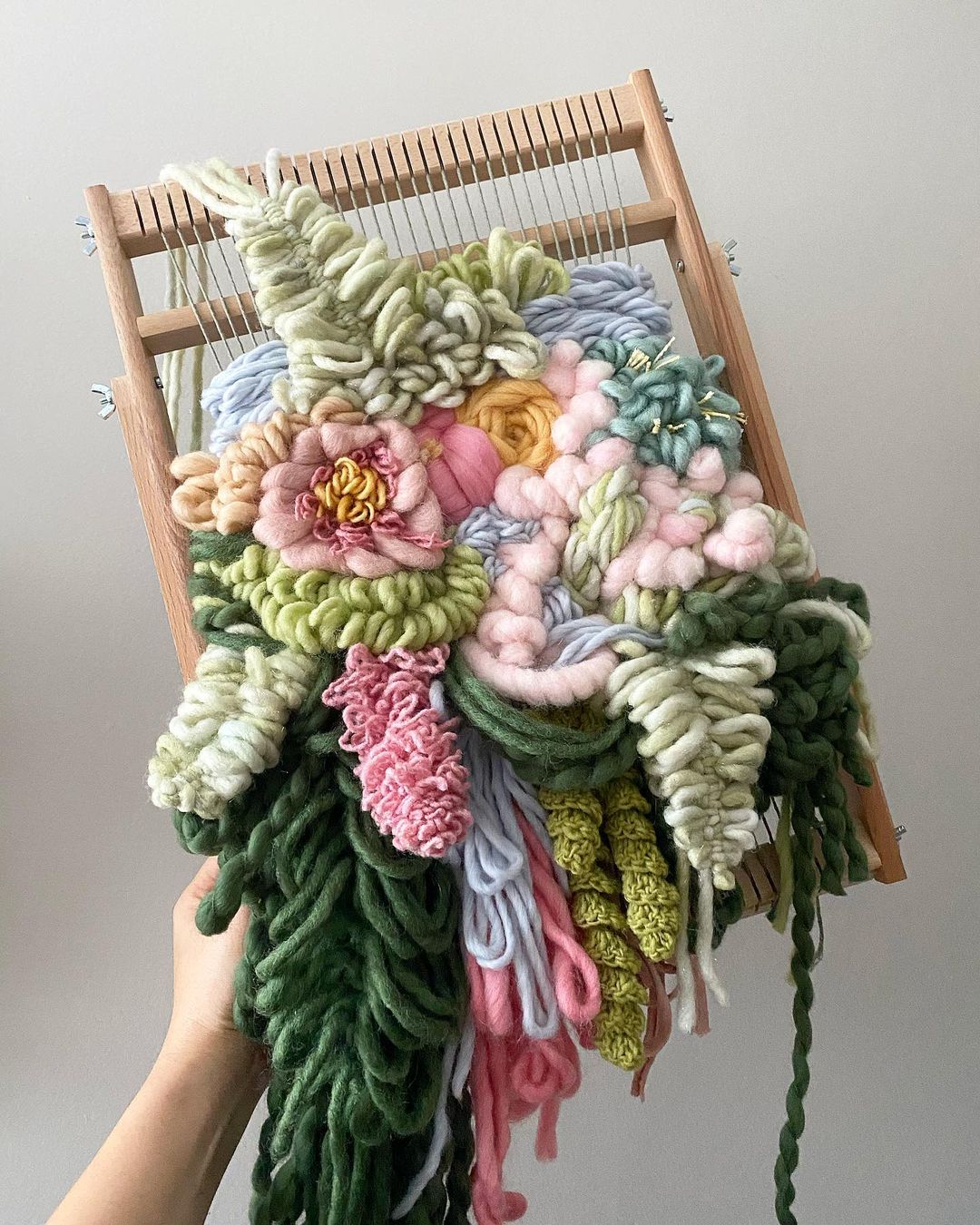 Floral wall hangings by Alyssa Ki