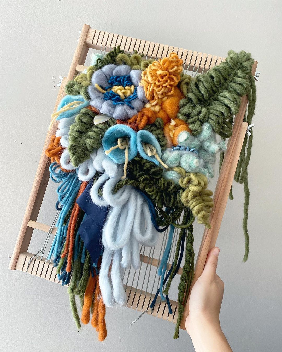 Floral wall hangings by Alyssa Ki