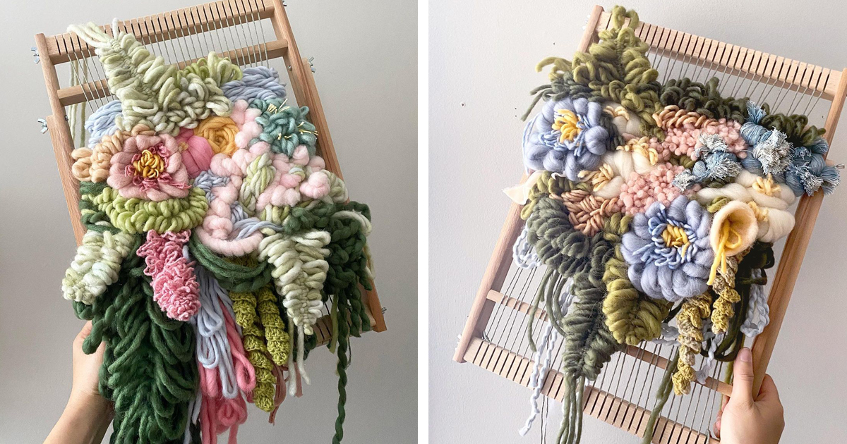 Woven Wall Hangings Are Bountiful Florals Bursting at the Seams
