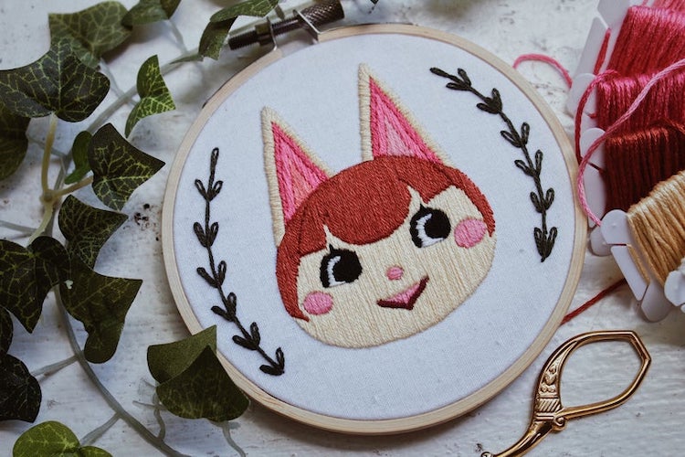 Animal Crossing embroideries