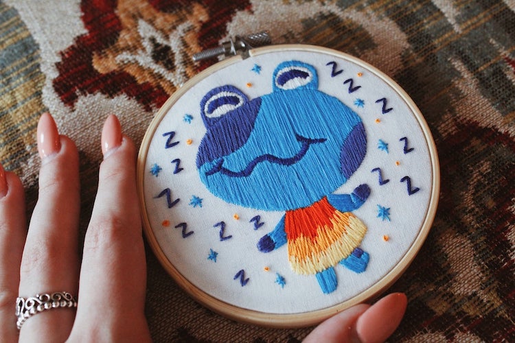 Animal Crossing embroideries