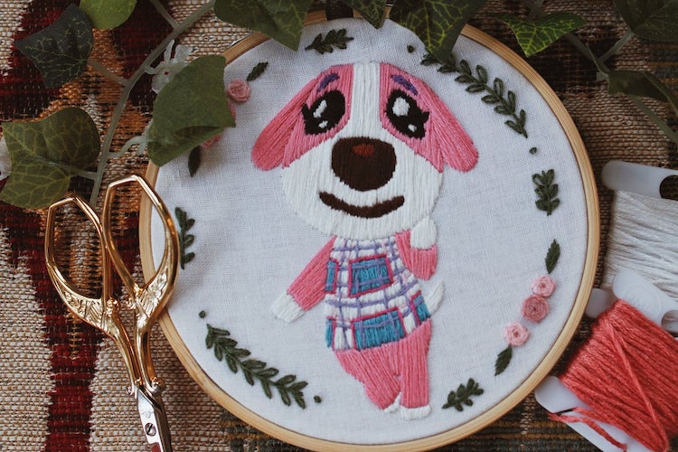 Animal Crossing embroideries