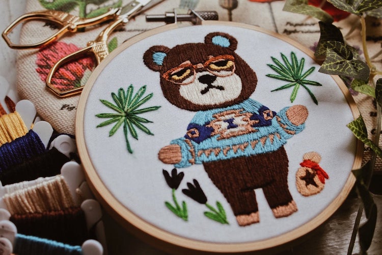 Animal Crossing embroideries