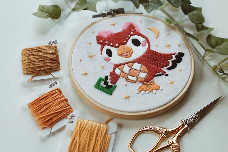 Animal Crossing embroideries