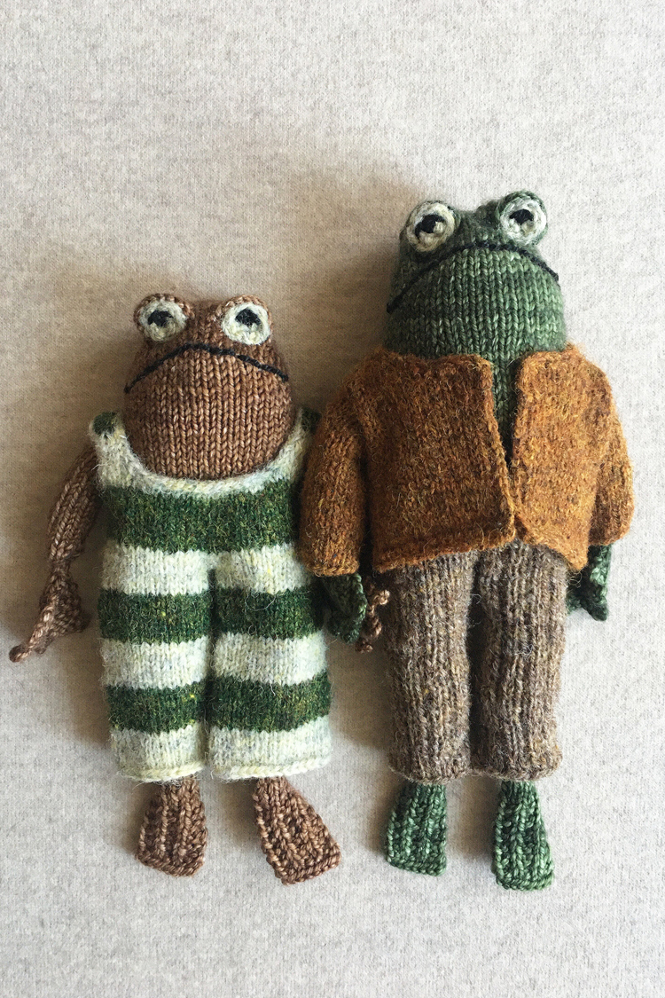 'Frog and Toad' knitting pattern for advanced crafters