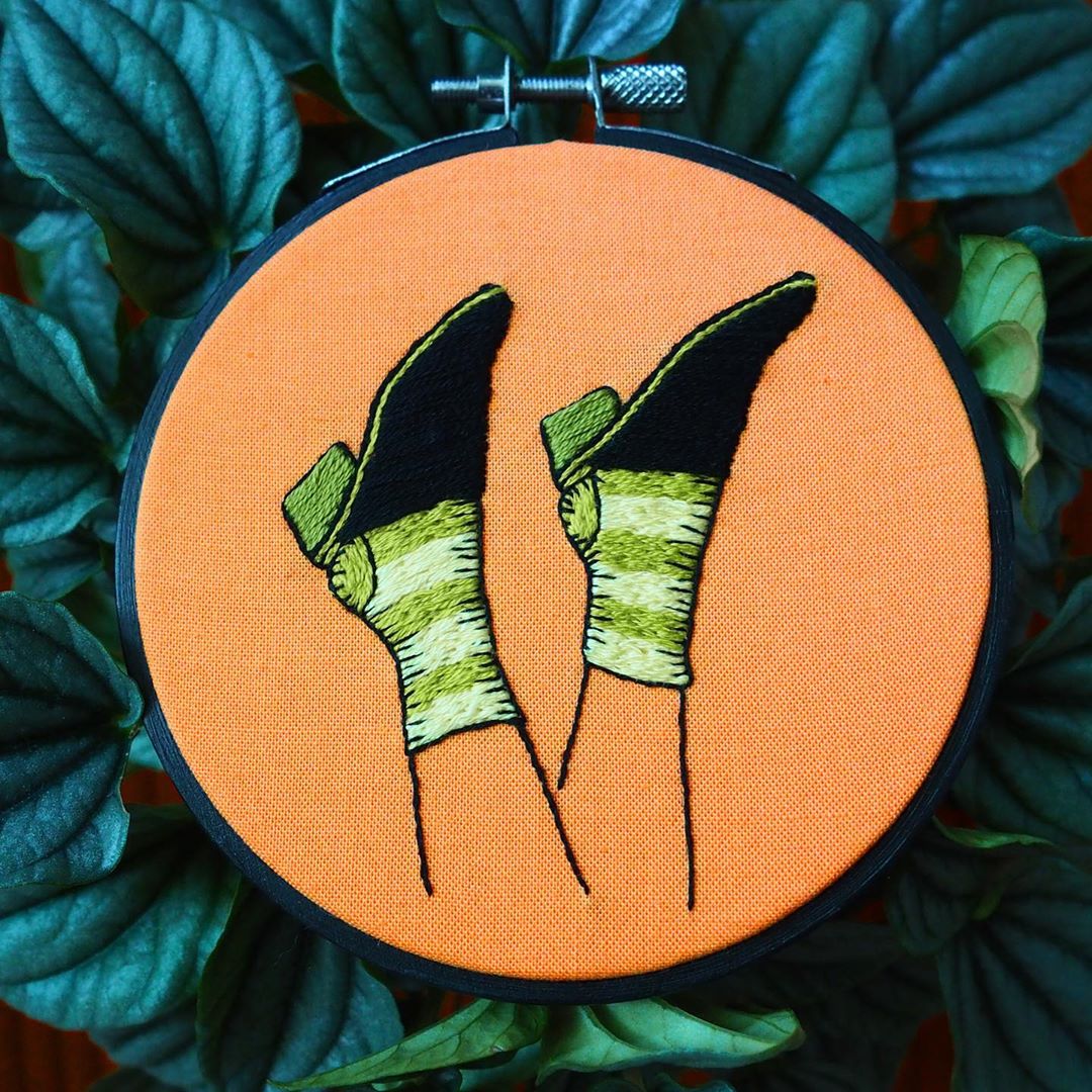 Halloween embroideries by Dearest Q