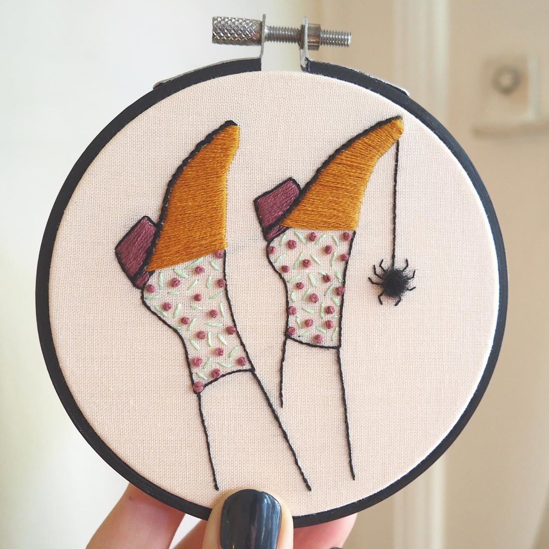 Halloween embroideries by Dearest Q