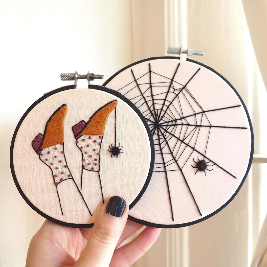 Halloween embroideries by Dearest Q