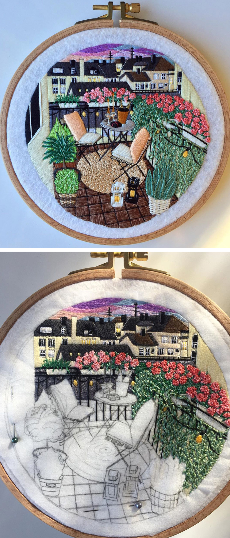 Interior embroidery by Fatma Karaca