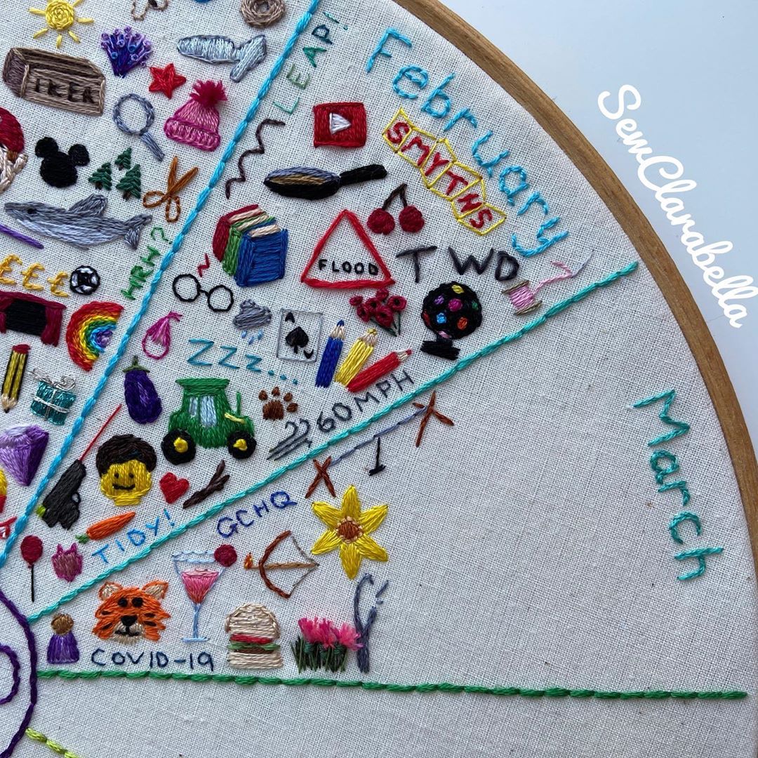 A Stitch a Day // 1 Year of Stitches by Clare Hodges