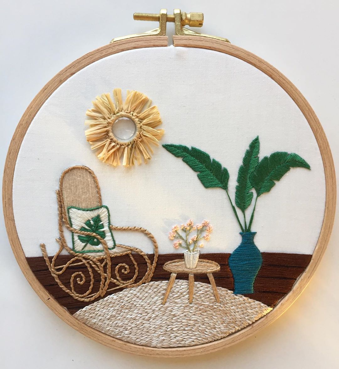 Interior embroidery by Fatma Karaca