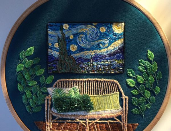 Interior embroidery by Fatma Karaca