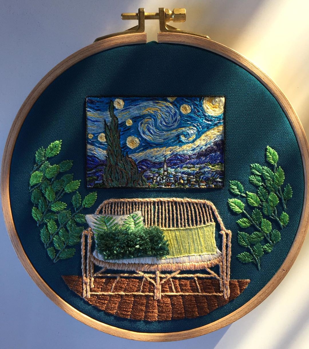 Interior embroidery by Fatma Karaca