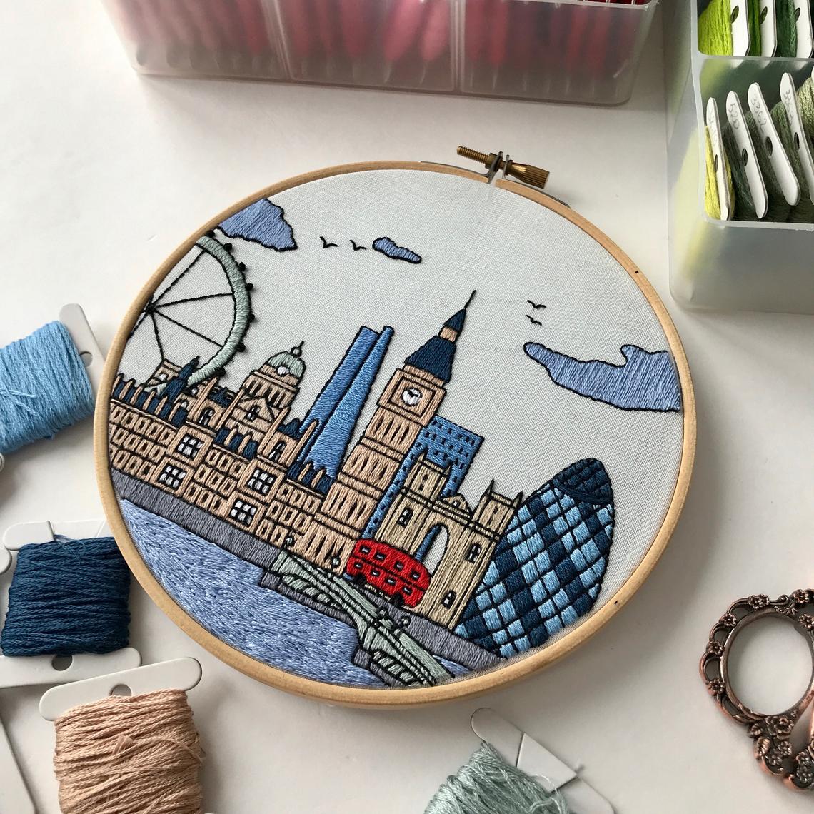 London Embroidery Pattern