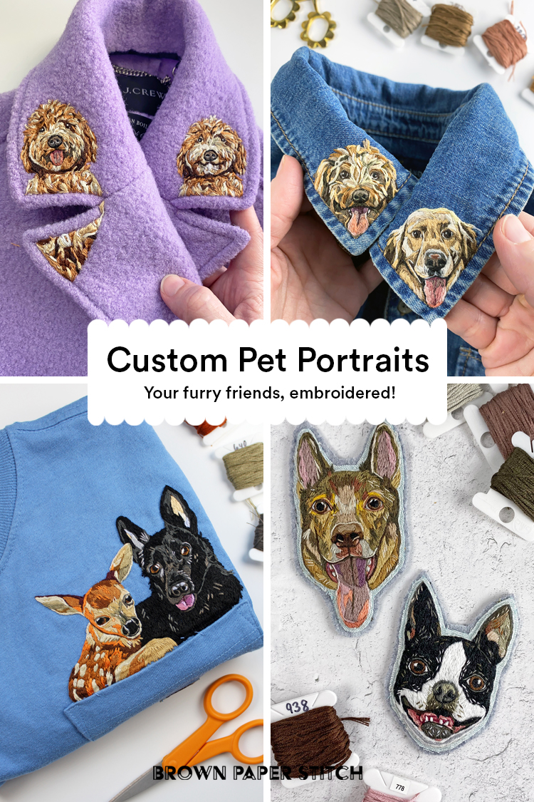 Custom Pet Portraits by Brown Paper Stitch