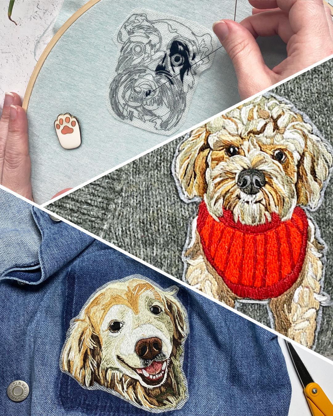 Pet Portraits by Brown Paper Stitch