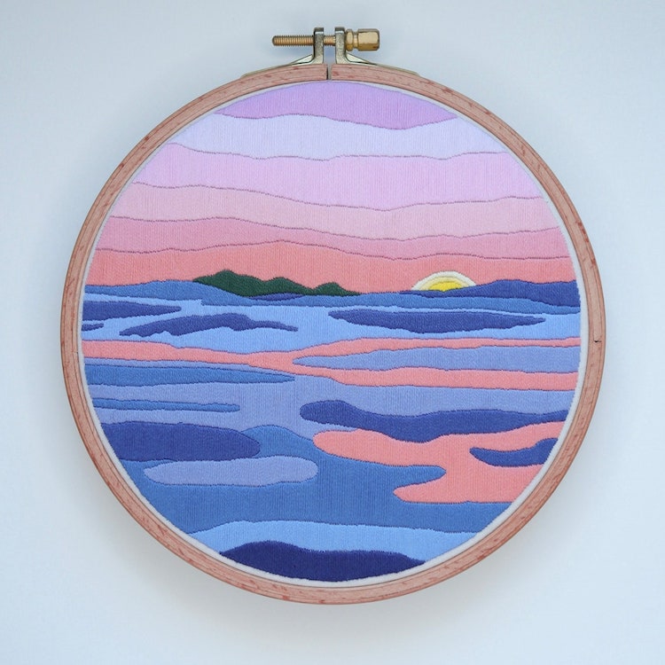 Ocean Embroidery Pattern