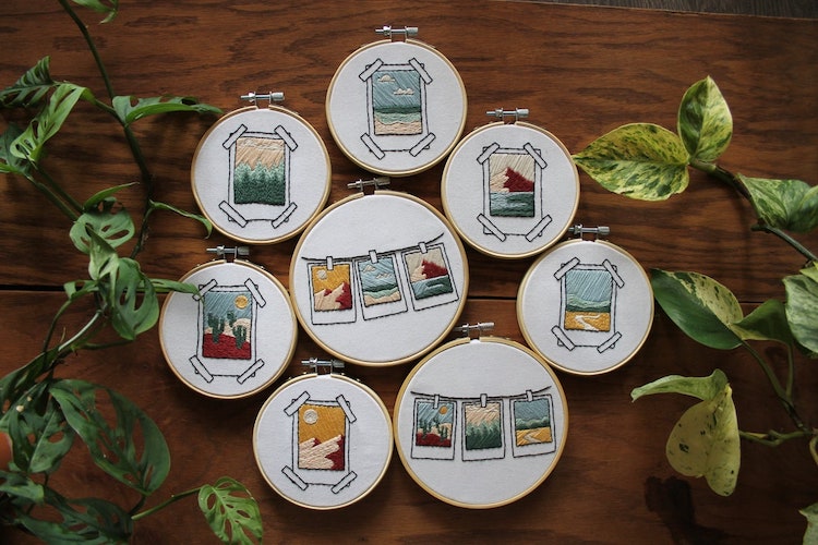 Polaroid Embroidery Pattern