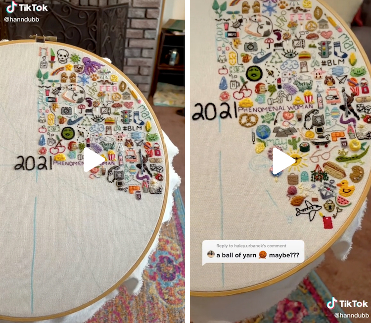 Tiktok Daily Embroidery Project