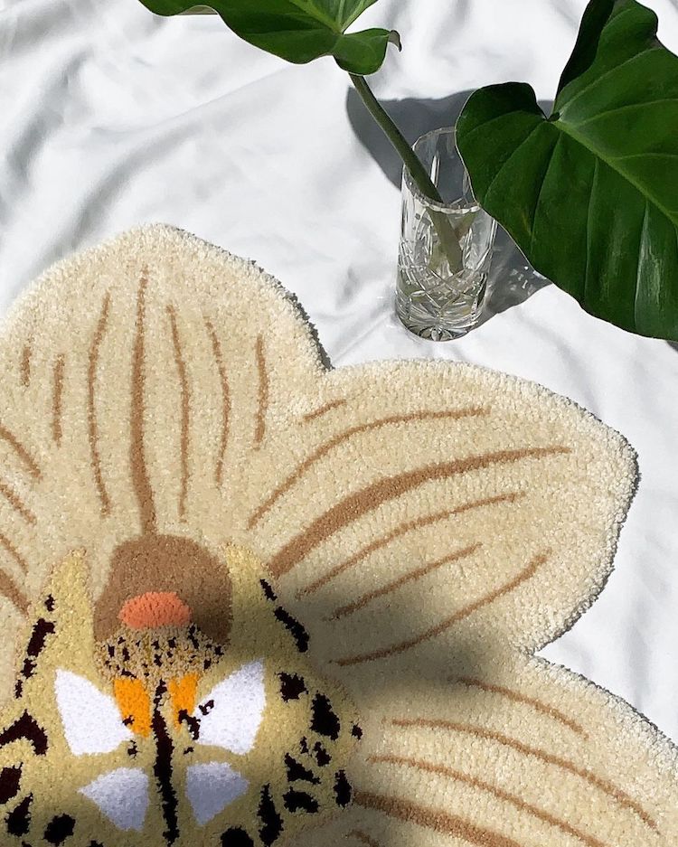 Floral rug art by Studio Meche