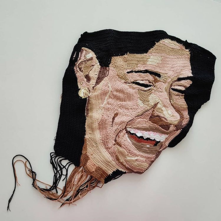 Crochet Portraits by Une