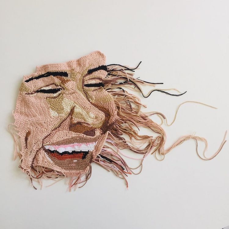 Crochet Portraits by Une