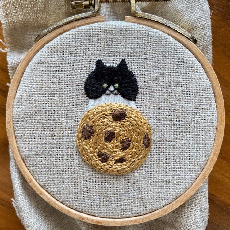 Embroidered Cats