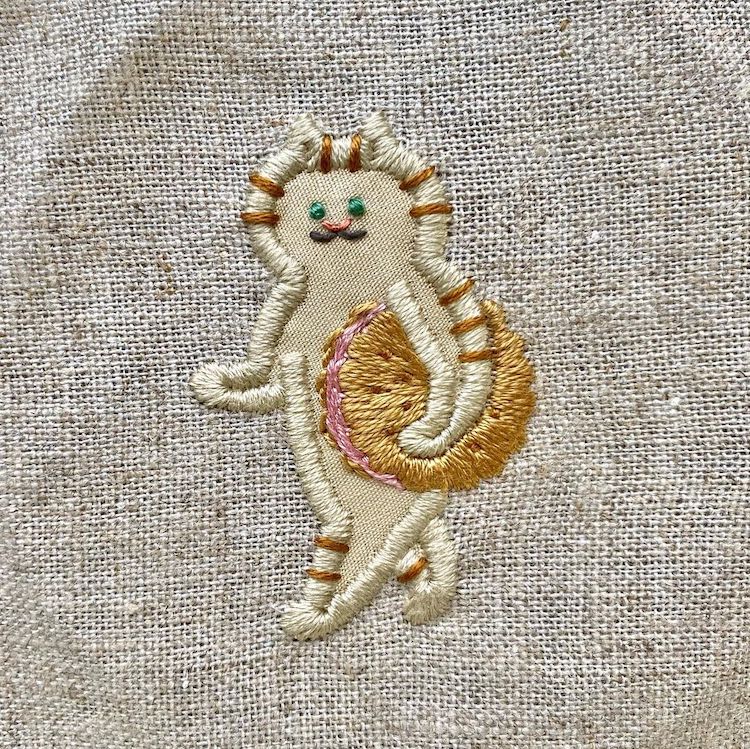 Embroidered Cats