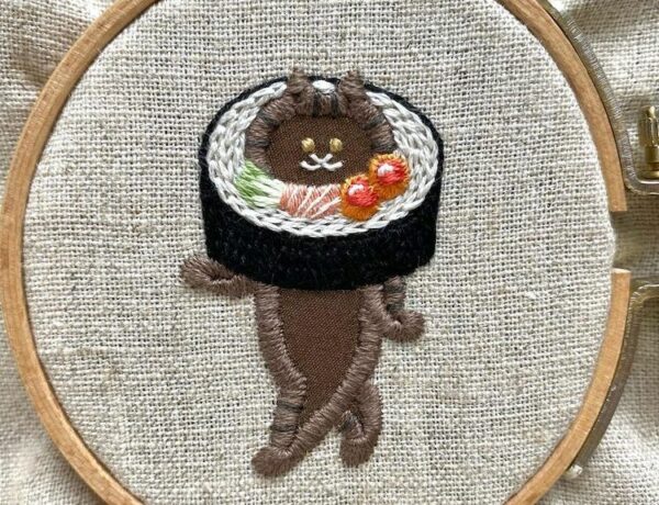 Embroidered Cats