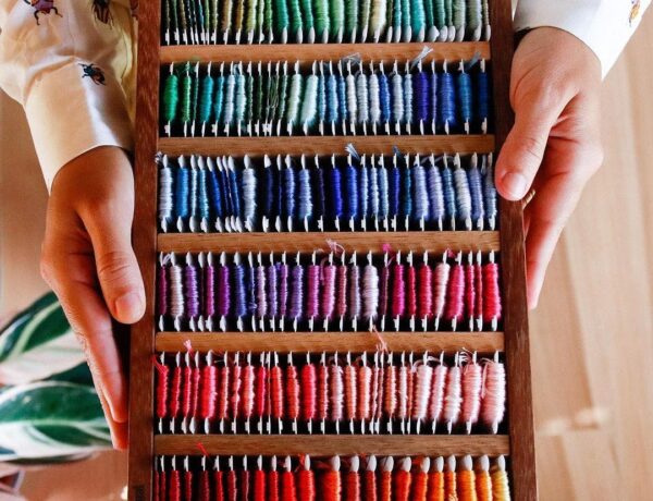 Thread organized neatly