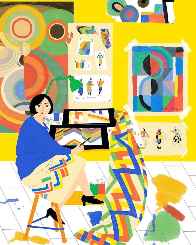 Illustration of Sonia Delaunay