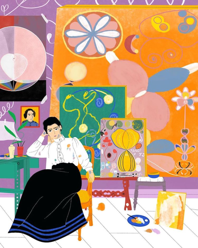 Illustration of Hilma af Klint